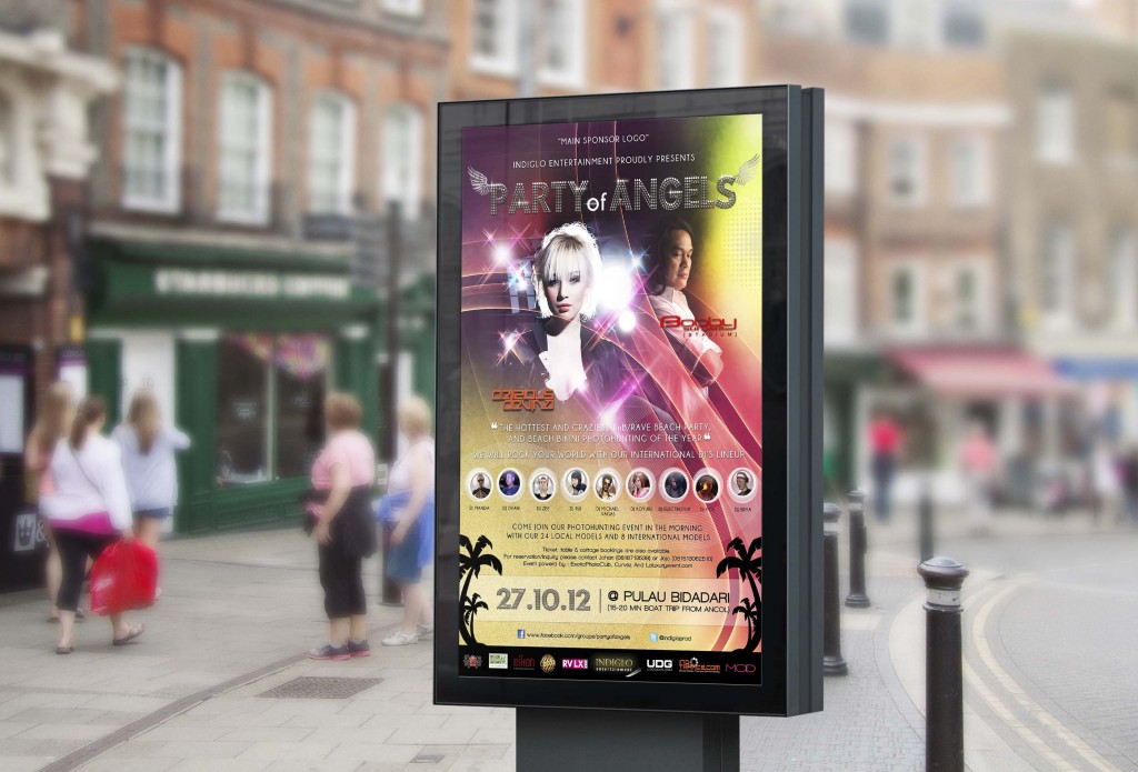 Street Billboard PSD MockUp